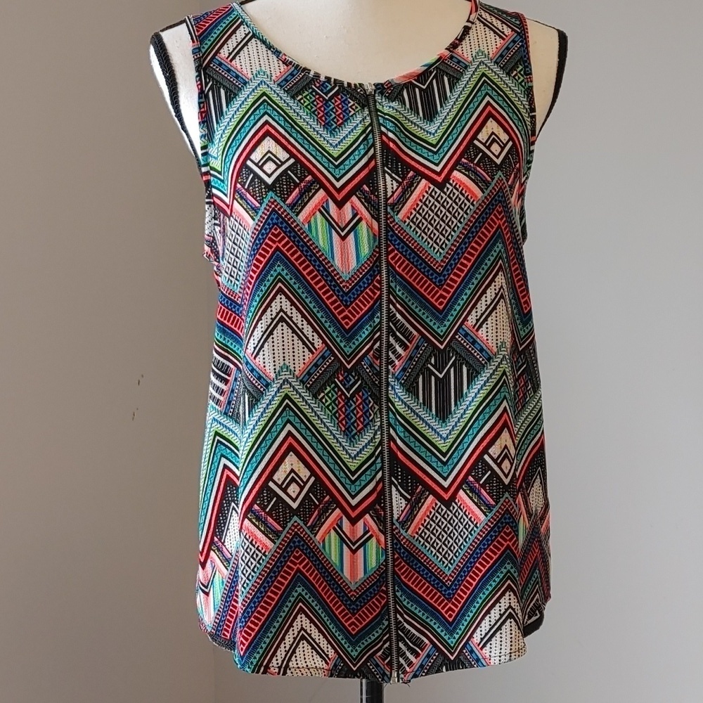 Papermoon Stitch Fix small multi colored print womens top